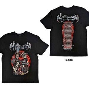 Hollywood Vampires Caricatures T-Shirt  2 Sided